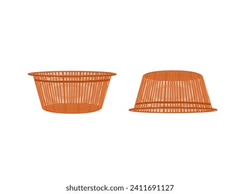 Plastic basket for storing things