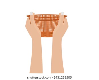 Plastic basket for storing things