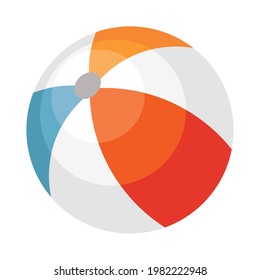 icono de juguete de globo de playa de plástico