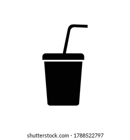 plastic beverage icon vector sign