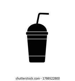plastic beverage icon vector sign