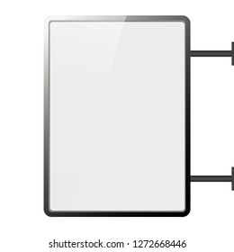 
plastic billboard, light box. 
vector illustration