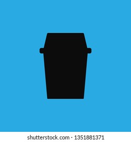plastic bin icon vector