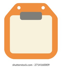 plastic board for drawing creative flat color vector illustration template design