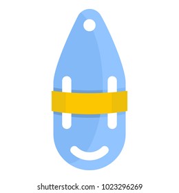 Plastic bobber icon. Flat illustration of plastic bobber vector icon for web
