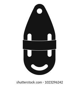 Plastic bobber icon. Simple illustration of plastic bobber vector icon for web
