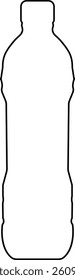Plastic bottle black icon . Vector flat style signs of drinking water or bottled water beverage template design elements, Natural and healthy lifestyle concept, isolated on transparent background,