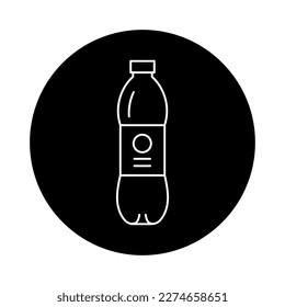 Plastic Bottle black line icon. Pictogram for web page, mobile app, promo.