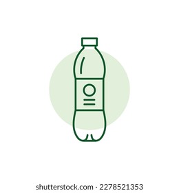 Plastic Bottle black line icon. Pictogram for web page, mobile app, promo.