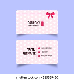 plastic bottle business card