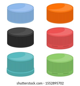 Plastic bottle cap vector design illustration isolated on white background