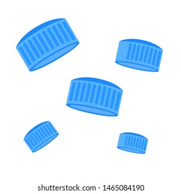 Plastic Bottle Cap Vector Illustration.