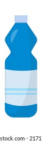 Plastic bottle with chemicals icon. Vector illustration