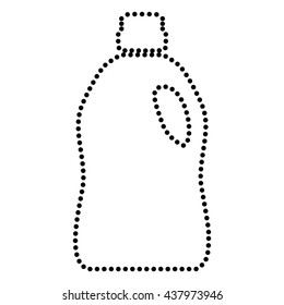 Plastic bottle for cleaning