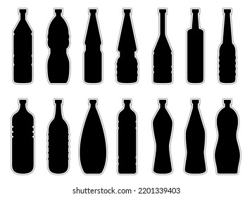 Plastic bottle clipart vector design illustration isolated on white background