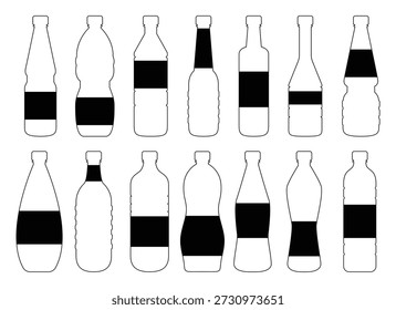 garrafa de plástico clipart vetor design ilustração isolada 