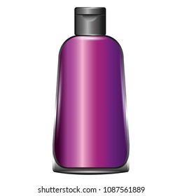 plastic bottle for cosmetic packaging for shampoo