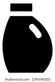 Plastic Bottle Detergent Vector Icon