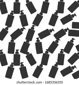 plastic bottle doodle design with white background