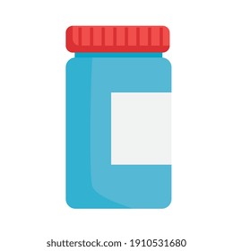 plastic bottle drugs medical icon vector illustration design