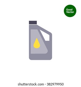 Plastikflasche mit Motoröl