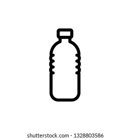 Plastic bottle flat icon. Editable vector 64x64 Pixel.