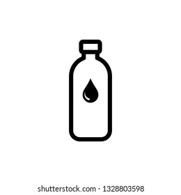 Plastic bottle flat icon. Editable vector 64x64 Pixel.