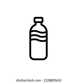 Plastic bottle flat icon. Editable vector 64x64 Pixel.