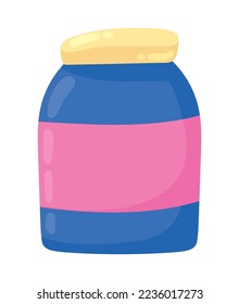 plastic bottle flat icon isolated