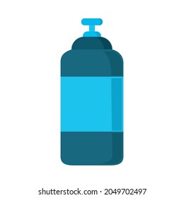 plastic bottle flat icon style