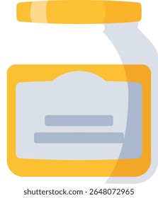 ilustração de vetor de embalagem de alimentos de garrafa plástica