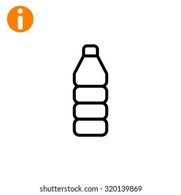 Plastic bottle icon