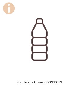 Plastic bottle icon
