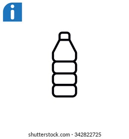 Plastic bottle icon