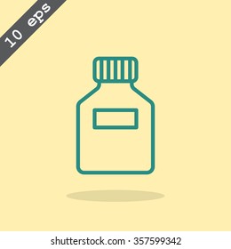 Plastic bottle icon