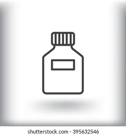 Plastic bottle icon