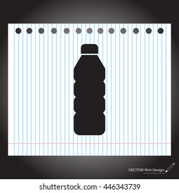 Plastic bottle icon 