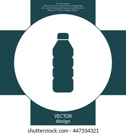 Plastic bottle icon 