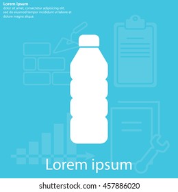 Plastic bottle icon 