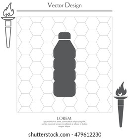 Plastic bottle icon 