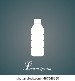 Plastic bottle icon 