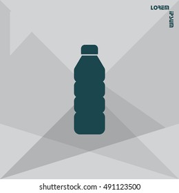 Plastic bottle icon 