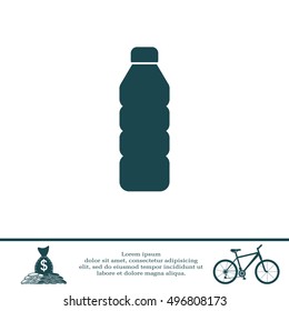 Plastic bottle icon 