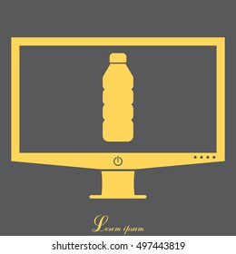 Plastic bottle icon 