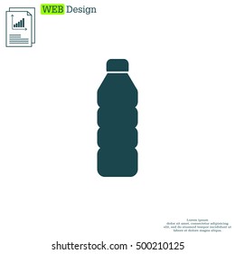 Plastic bottle icon 