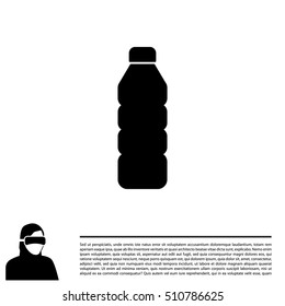 Plastic bottle icon 