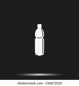 Plastic bottle icon.