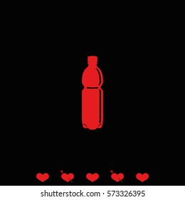 Plastic bottle icon.