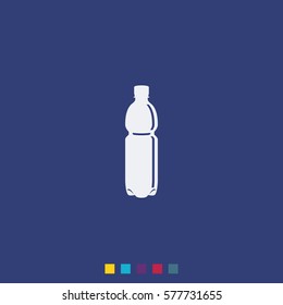 Plastic bottle icon.