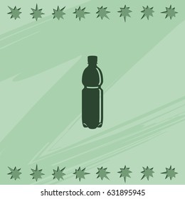 Plastic bottle icon.